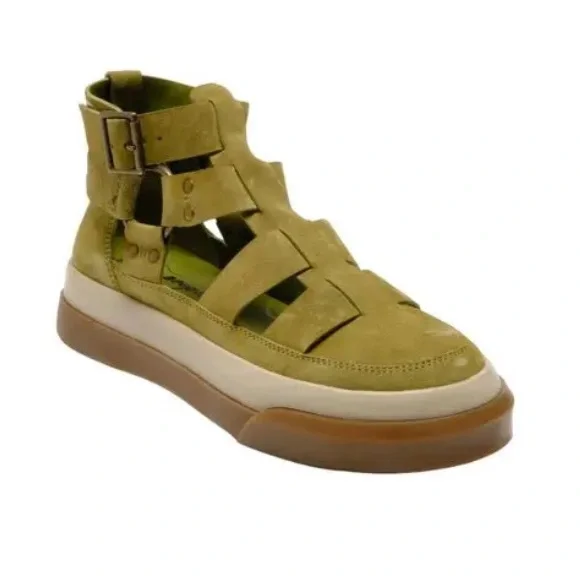 Free People Chartreuse Bodhi Fisher Sneakers - Picture 2 of 11